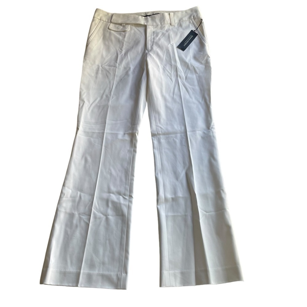 Banana Republic Martin Flare Trouser Leg Pant White Size 10S Short NWT mid rise